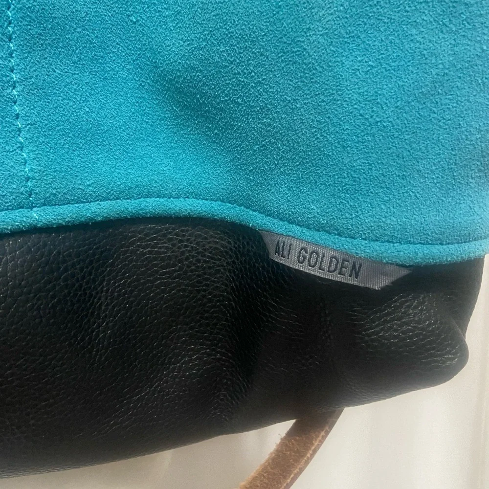 Teal and Brown Women’s Hobo Bag - Stylish Everyday Carry